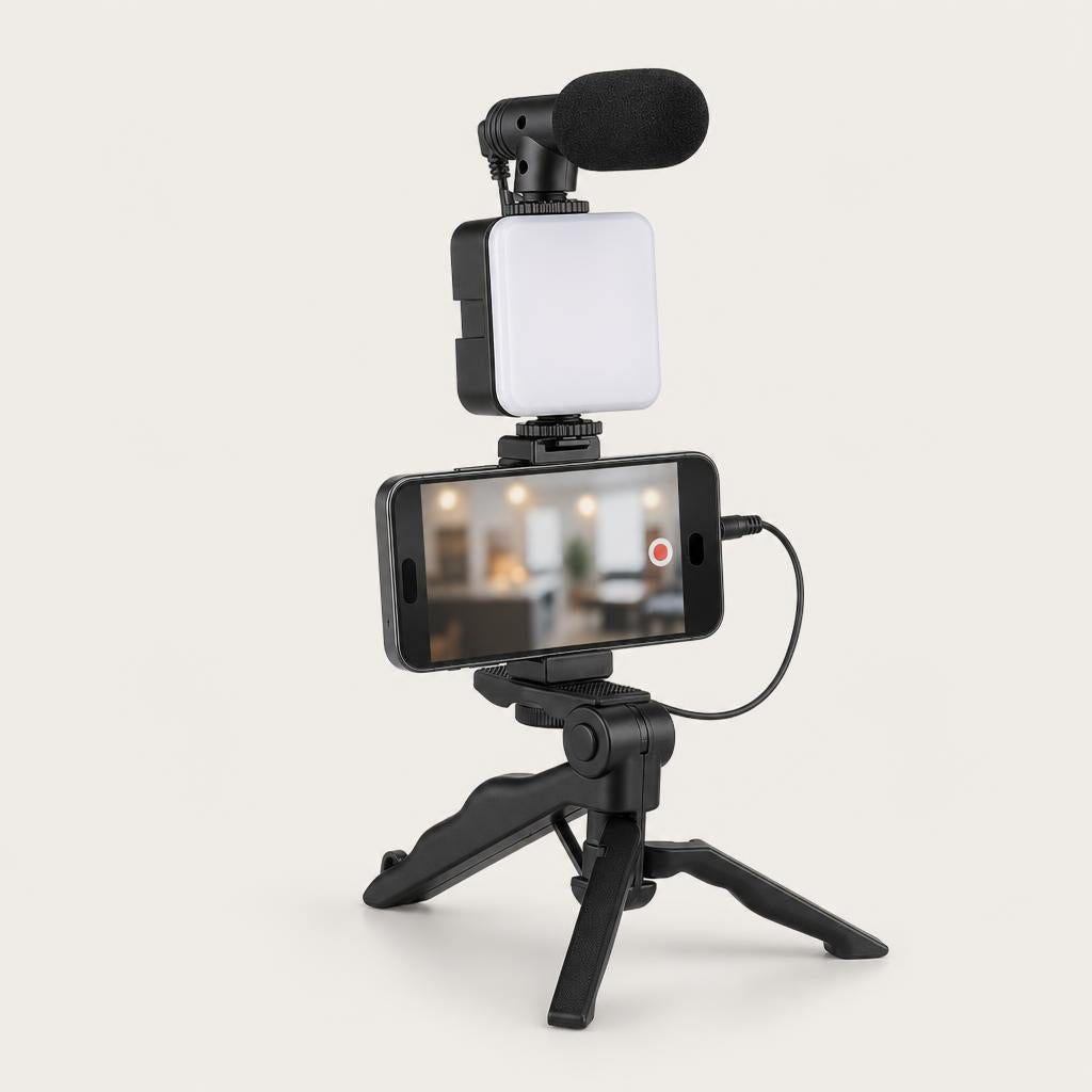 Kit de vlog para móvil completo